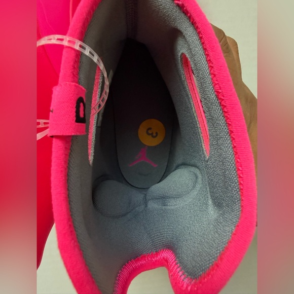Jordan Lil Drip Hyper Pink boots Kids Size 3 - Picture 7 of 12